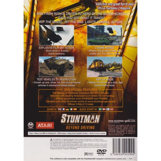 Stuntman Playstation 2 PS2 Nordic (Begagnad)