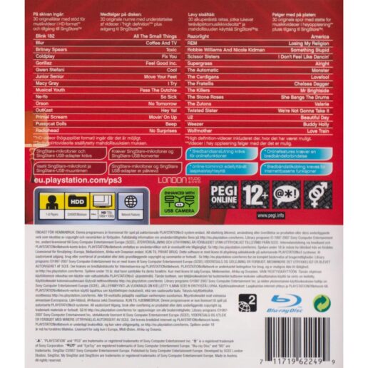 Singstar Playstation 3 PS3 Nordic (Begagnad)