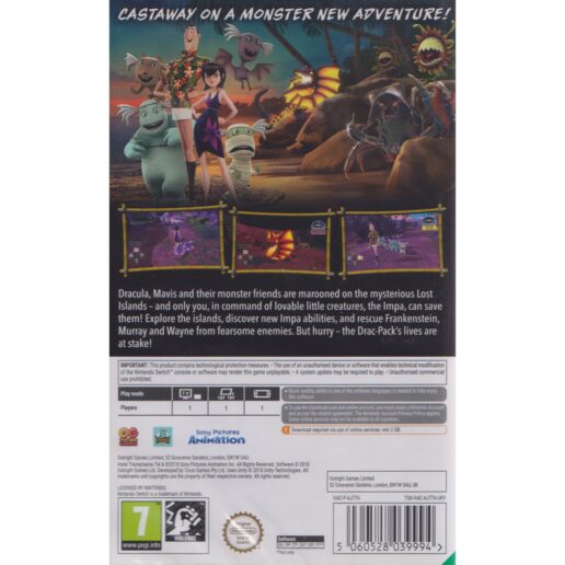 Hotel Transylvania 3 Monsters Overboard Nintendo Switch (Code in a box)