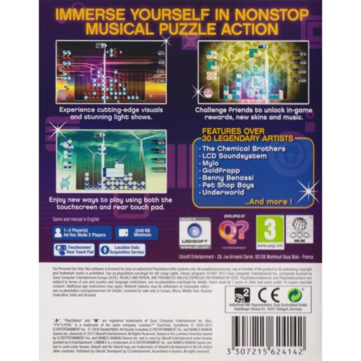 Lumines Electronic Symphony Playstation PS Vita (Begagnad)