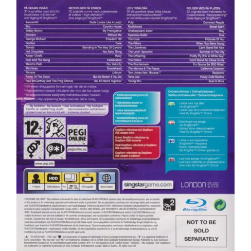 Singstar Vol 2 Playstation 3 PS3 Bundle Copy Nordic (Begagnad)
