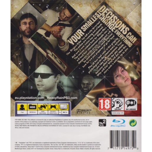 Heavy Rain Playstation 3 PS3 (Begagnad)