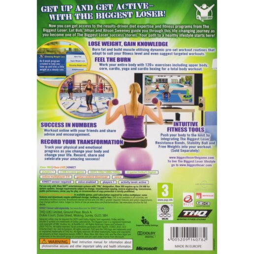 The Biggest Loser Ultimate Workout Xbox 360 Kinect (Begagnad)