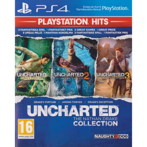 Uncharted The Nathan Drake Collection Playstation 4 PS4 Hits Nordic (Begagnad)