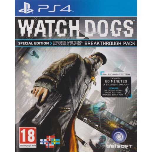 Watch Dogs Special Edition Playstation 4 PS4 Nordic (Begagnad)