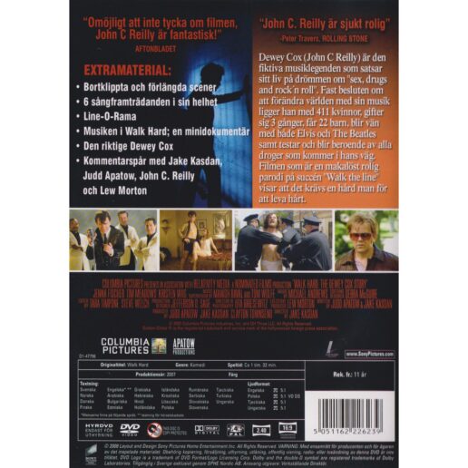 Walk Hard The Dewey Cox Story DVD Rental Copy (Begagnad)