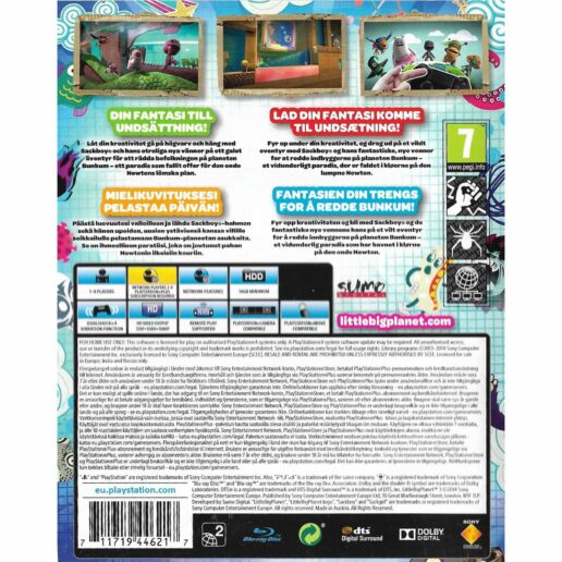 Little Big Planet 3 Playstation 4 PS4 Nordic (Begagnad)