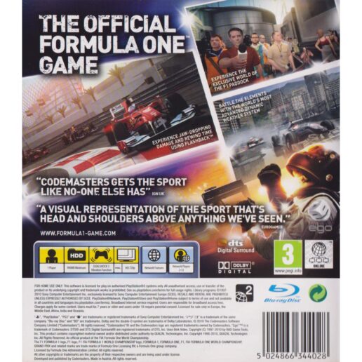F1 2010 Playstation 3 PS3 (Begagnad)