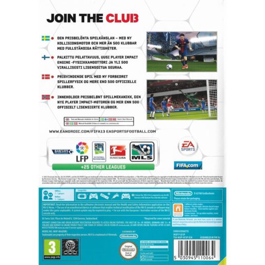 FIFA 13 Nintendo Wii U Nordic (Begagnad)