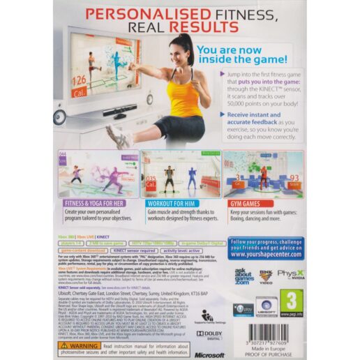Your Shape Fitness Evolved Xbox 360 Kinect (Begagnad)
