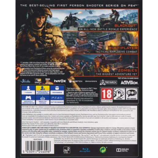 Call of Duty Black Ops IIII Specialist Edition Playstation 4 PS4 (Begagnad)