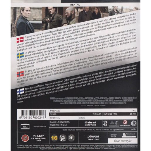Unlocked Blu-Ray Rental Copy (Begagnad)