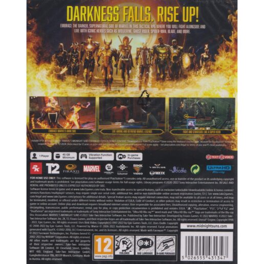 Marvel's Midnight Suns Enhanced Edition Playstation 5 PS5