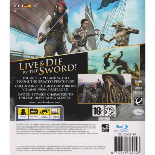 Pirates of the Caribbean at Worlds End Playstation 3 PS3 (Begagnad)