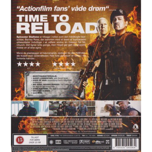 The Expendables 2 Blu-Ray (Begagnad)