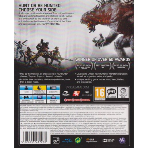 Evolve Playstation 4 PS4 (Begagnad)