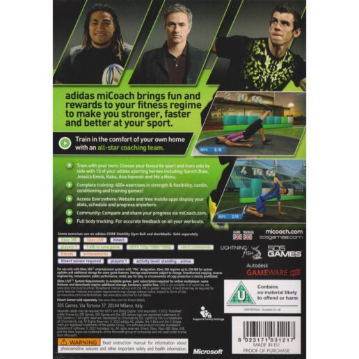 Adidas MiCoach Xbox 360 Kinect (Begagnad)