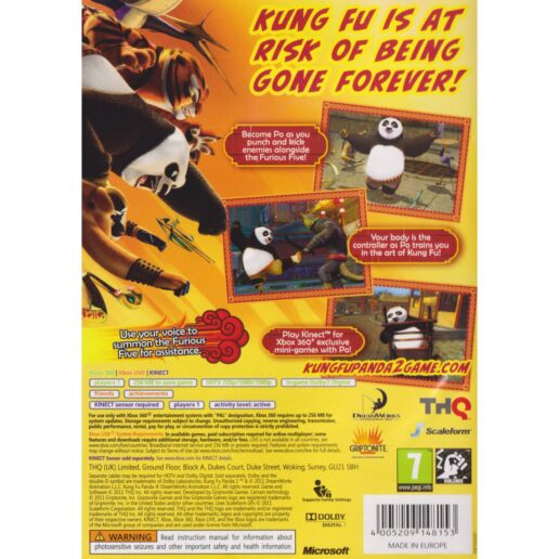 Kung Fu Panda 2 Xbox 360 Kinect (Begagnad)