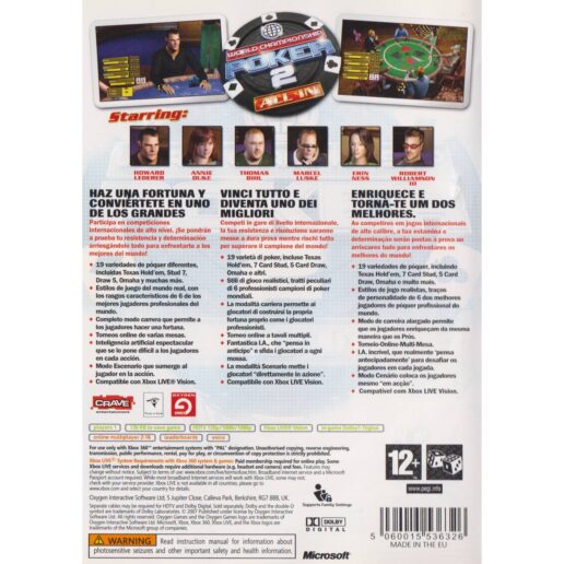 World Championship Poker 2 All In Xbox 360 Spa/Ita/Port (Begagnad)