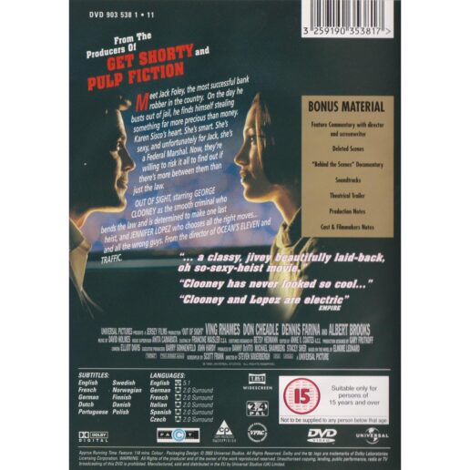 Out of Sight DVD (Begagnad)