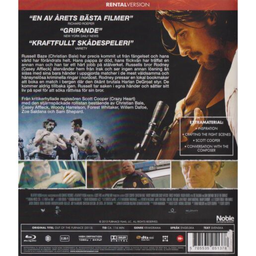 Out of the Furnace Blu-Ray Rental Copy (Begagnad)
