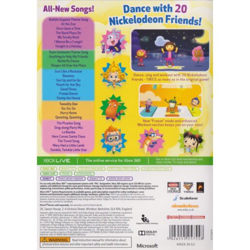 Nickelodeon Dance 2 Xbox 360 Kinect (Begagnad)