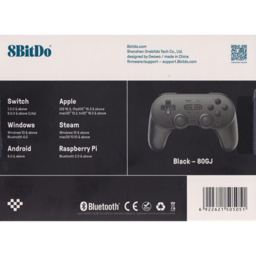 8BitDo Pro 2 Gamepad Hall Effect Black