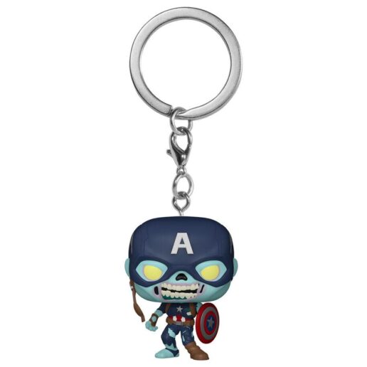 Pocket POP Nyckelring Marvel What If Zombie Captain America