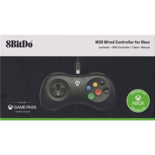 8BitDo M30 Wired Controller Xbox Black