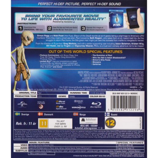 Paul Blu-Ray (Begagnad)