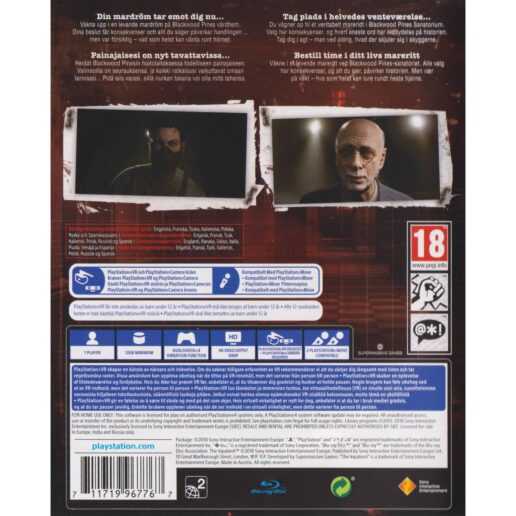 The Inpatient Playstation 4 PS4 VR Nordic (Begagnad)