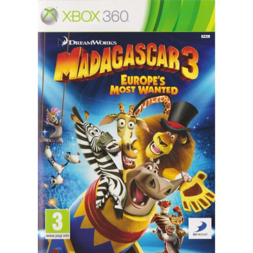 Madagascar 3 Europes Most Wanted Xbox 360 (Begagnad)