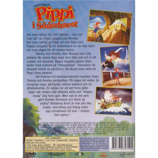 Pippi i Söderhavet DVD (Begagnad)