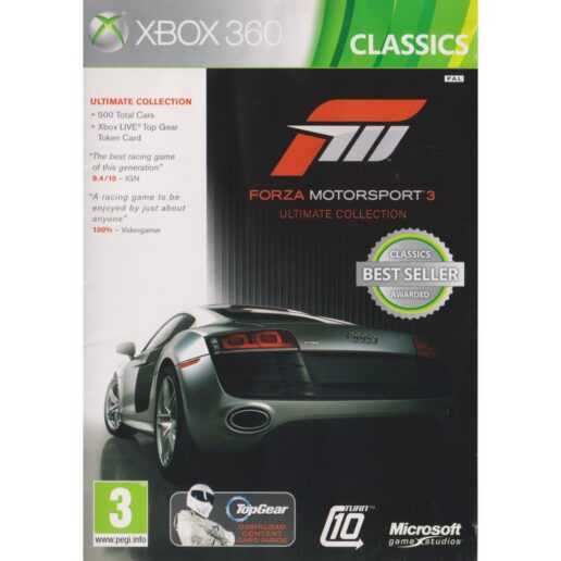 Forza Motorsport 3 Ultimate Collection Xbox 360 Classics (Begagnad)