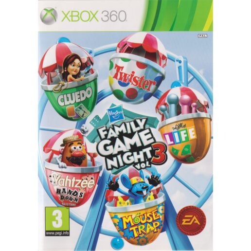 Hasbro Family Game Night Vol 3 Xbox 360 (Begagnad)