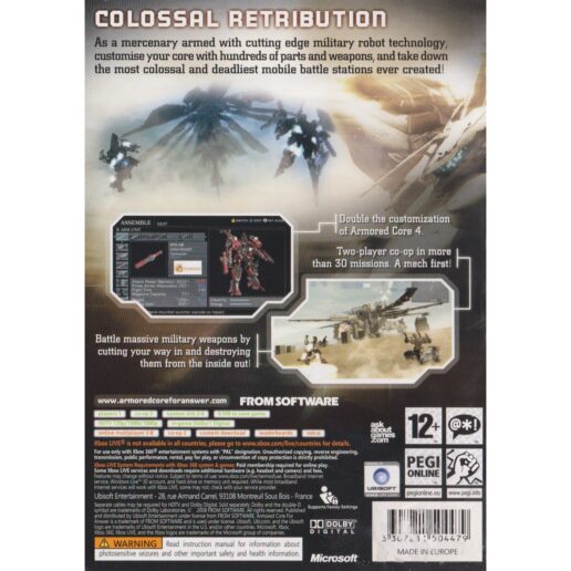 Armored Core For Answer Xbox 360 (Begagnad)