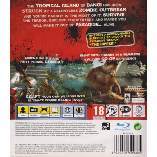 Dead Island Special Edition Playstation 3 PS3 (Begagnad)