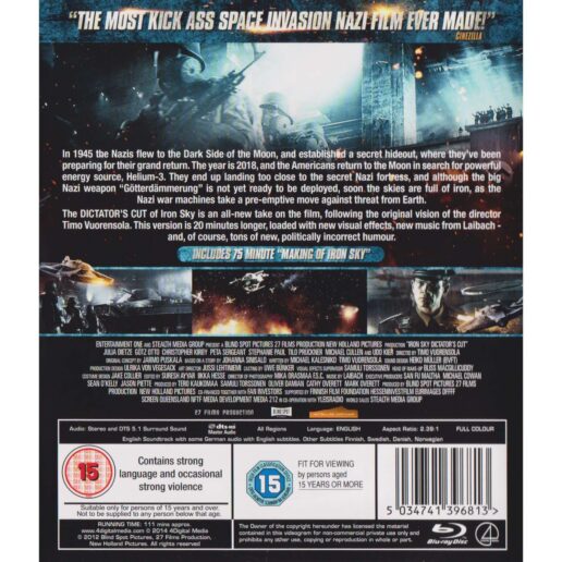 Iron Sky Dictators Cut Blu-Ray (Begagnad)