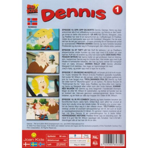 Dennis Episode 15-18 DVD (Begagnad)