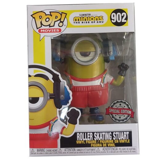 Set POP figure & Tee Minions Roller Skating Stuart Metallic Exclusive (Medium)