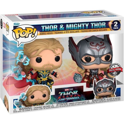 POP figure Pack Marvel Thor Love and Thunder Thor & Mighty Thor Exclusive 2 figures