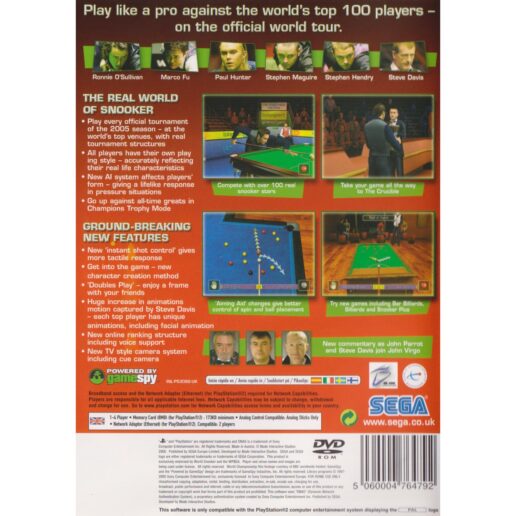 World Championship Snooker 2005 Playstation 2 PS2 (Begagnad)