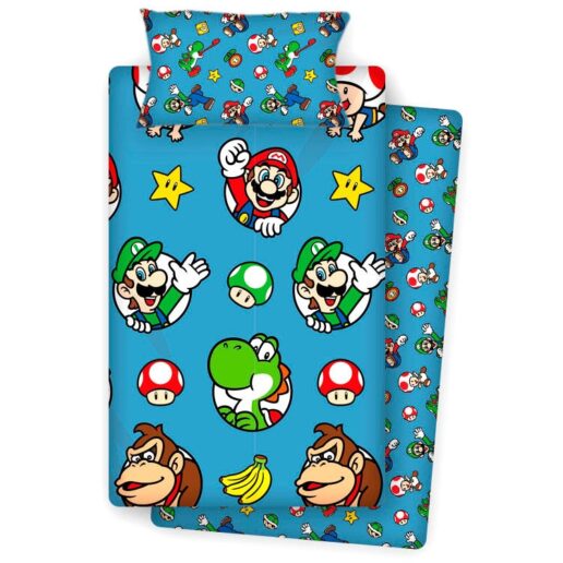 Super Mario Bros lakanset med lakan 90cm