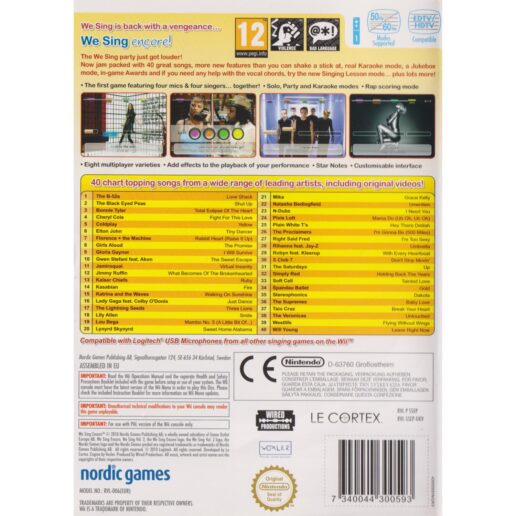 We Sing Encore Nintendo Wii (Begagnad)