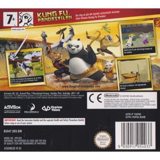 Kung Fu Panda Nintendo DS Swedish (Begagnad)