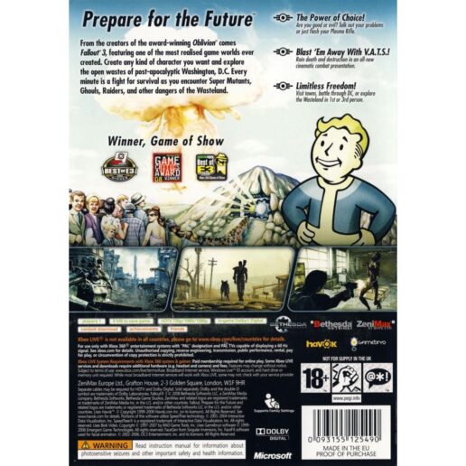 Fallout 3 Xbox 360 (Begagnad)