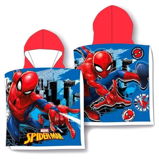 Marvel Spiderman microfiber poncho towel