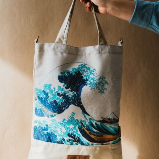 The Great Wave off Kanagawa shopping bag