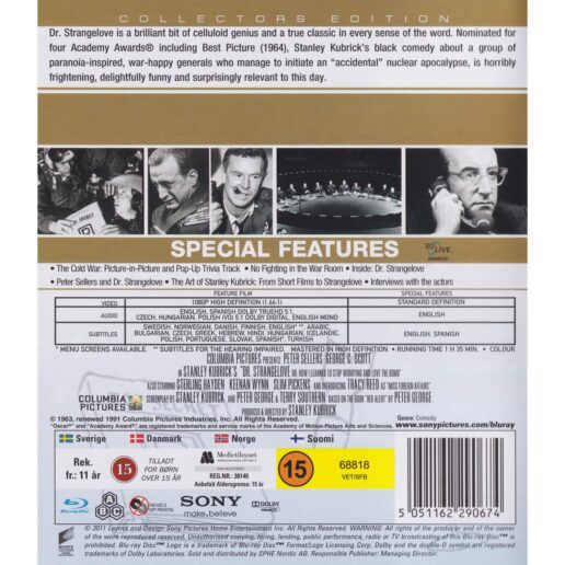 Dr Strangelove Blu-Ray (Begagnad)