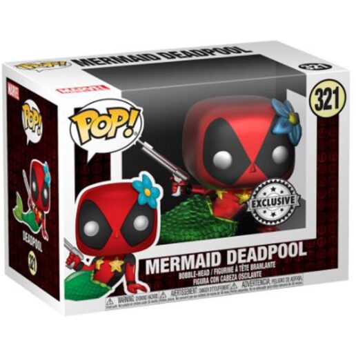 Set figure POP & Tee Marvel Deadpool Mermaid Exclusive (Small)